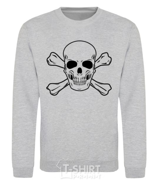 Sweatshirt Pirate skull sport-grey фото