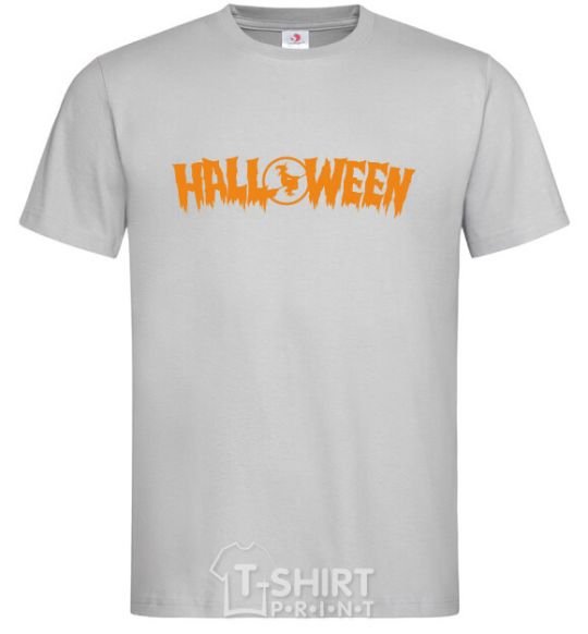 Men's T-Shirt Halloween grey фото