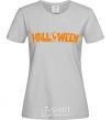 Women's T-shirt Halloween grey фото