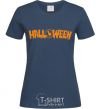 Women's T-shirt Halloween navy-blue фото