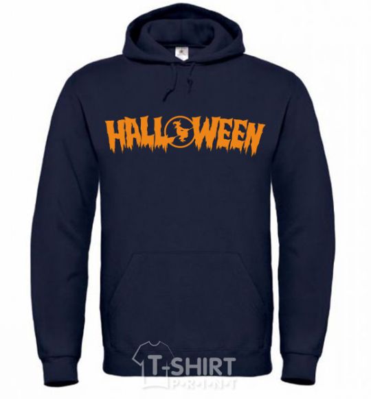 Men`s hoodie Halloween navy-blue фото