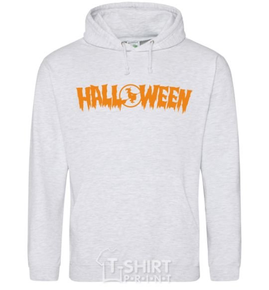 Men`s hoodie Halloween sport-grey фото