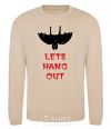 Sweatshirt LETS HANG OUT sand фото