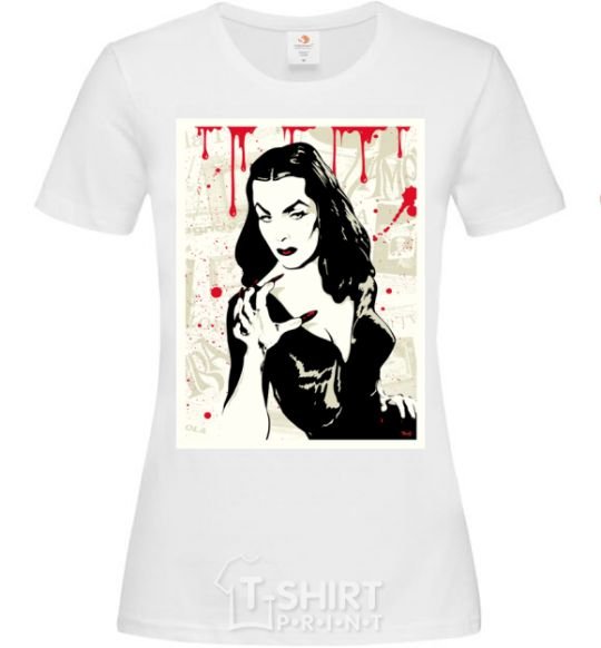 Women's T-shirt Vampiress White фото