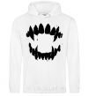 Men`s hoodie Fangs White фото