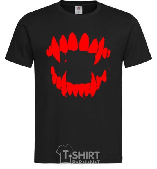 Men's T-Shirt Fangs black фото