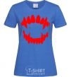 Women's T-shirt Fangs royal-blue фото