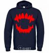 Men`s hoodie Fangs navy-blue фото