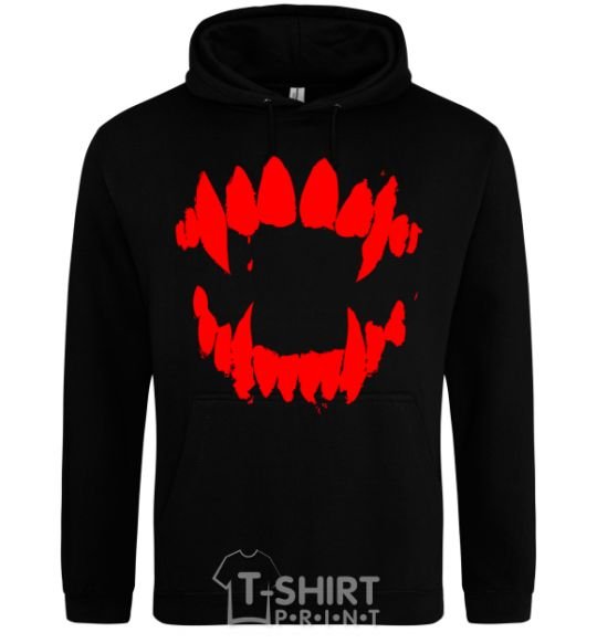 Men`s hoodie Fangs black фото