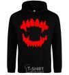 Men`s hoodie Fangs black фото