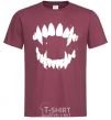 Men's T-Shirt Fangs burgundy фото