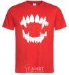 Men's T-Shirt Fangs red фото