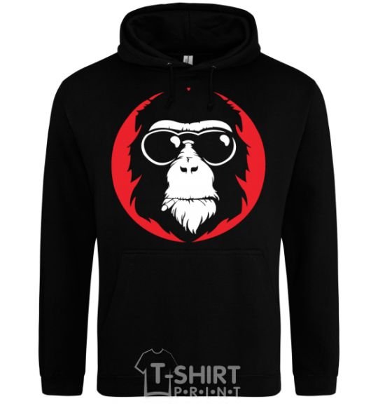 Men`s hoodie Monkey black фото