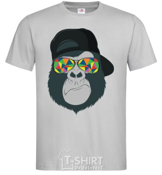 Men's T-Shirt Monkey in glass grey фото