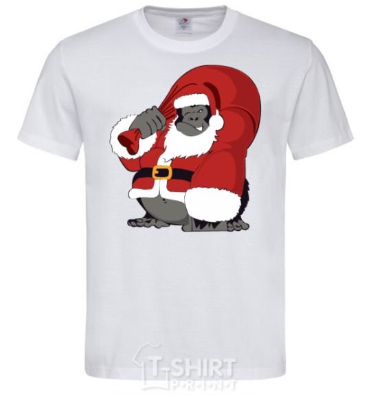Мужская футболка Gorilla Santa Белый фото