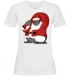 Women's T-shirt Gorilla Santa White фото