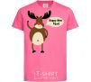 Kids T-shirt Christmas Deer heliconia фото
