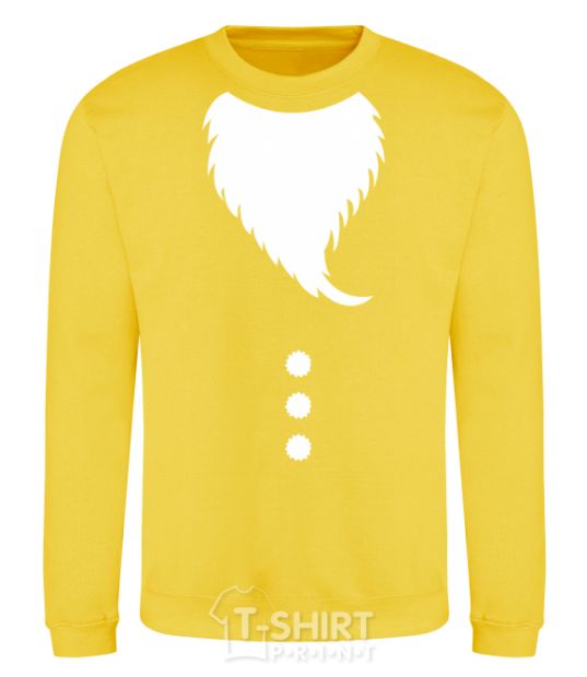 Sweatshirt Santa beard yellow фото