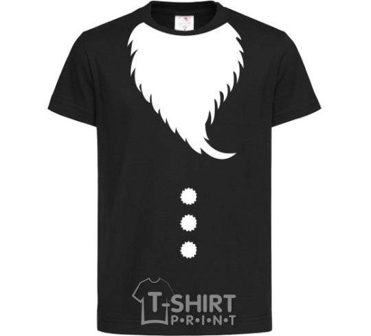 Kids T-shirt Santa beard black фото