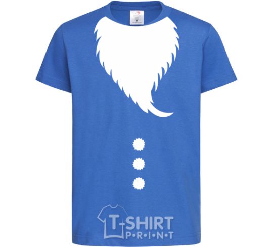 Kids T-shirt Santa beard royal-blue фото