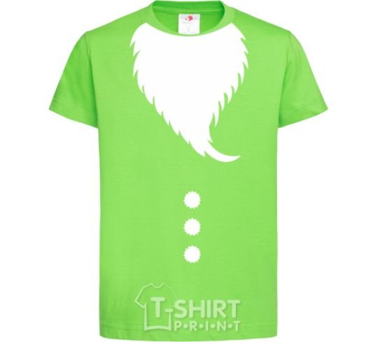 Kids T-shirt Santa beard orchid-green фото
