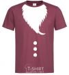Men's T-Shirt Santa beard burgundy фото