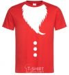 Men's T-Shirt Santa beard red фото