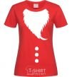 Women's T-shirt Santa beard red фото