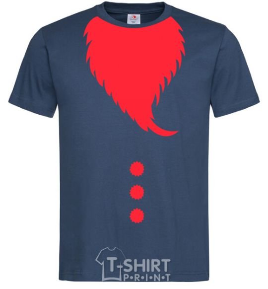 Men's T-Shirt Santa beard navy-blue фото