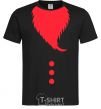 Men's T-Shirt Santa beard black фото