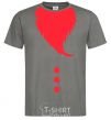 Men's T-Shirt Santa beard dark-grey фото