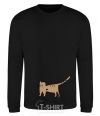 Sweatshirt cat love black фото