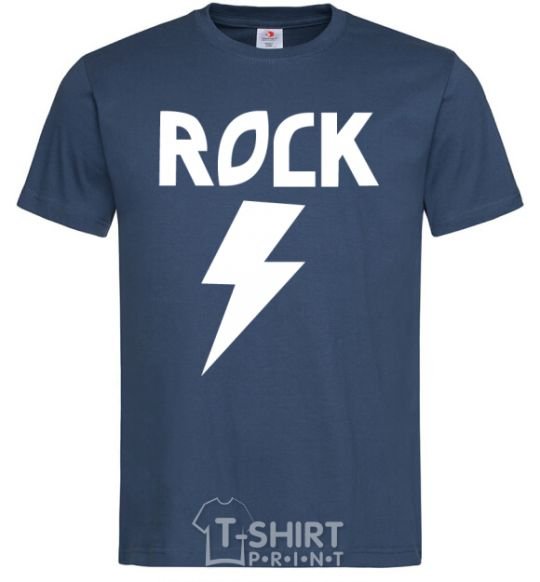 Men's T-Shirt Rock flash navy-blue фото