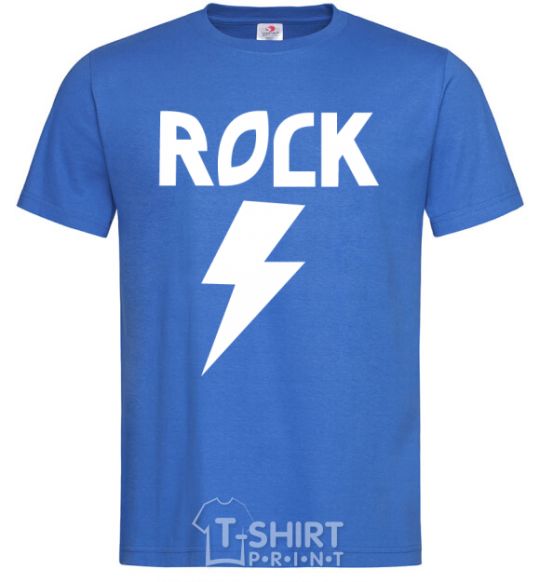 Men's T-Shirt Rock flash royal-blue фото