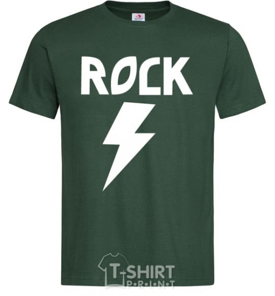 Men's T-Shirt Rock flash bottle-green фото