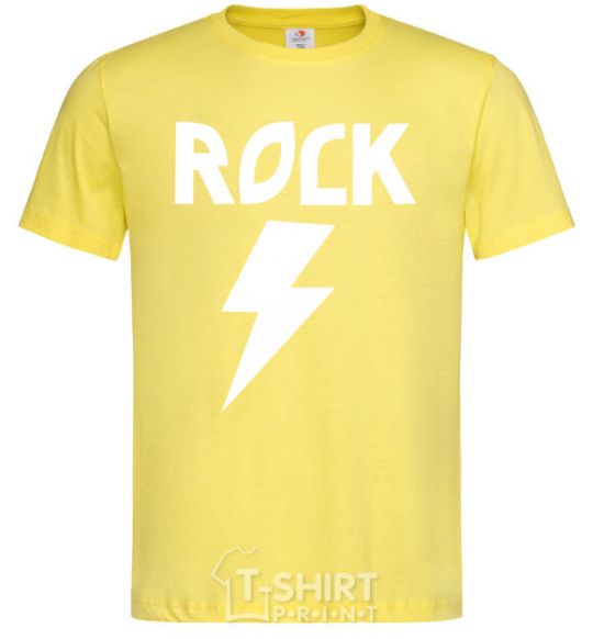 Men's T-Shirt Rock flash cornsilk фото