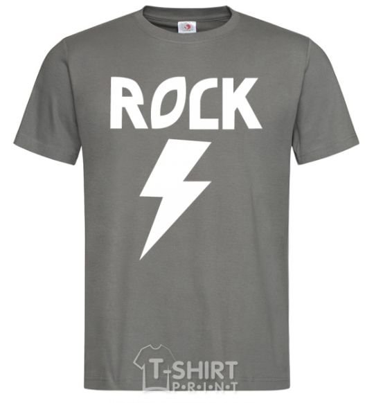 Men's T-Shirt Rock flash dark-grey фото