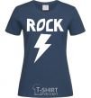 Women's T-shirt Rock flash navy-blue фото