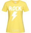 Women's T-shirt Rock flash cornsilk фото