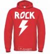 Men`s hoodie Rock flash bright-red фото