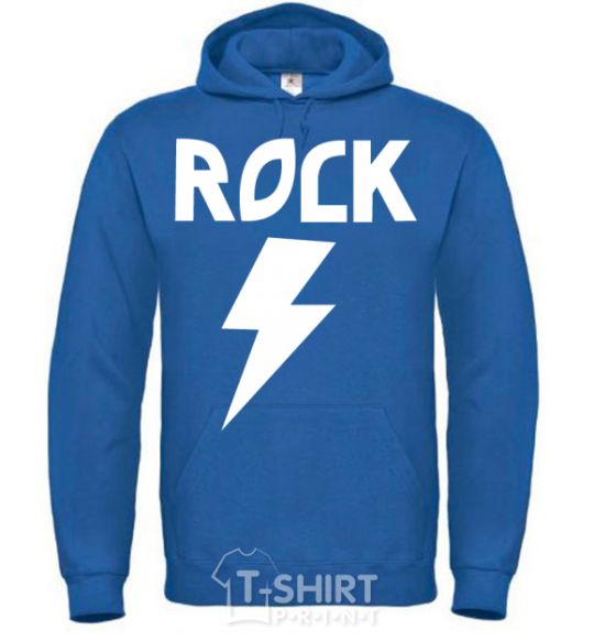 Men`s hoodie Rock flash royal фото