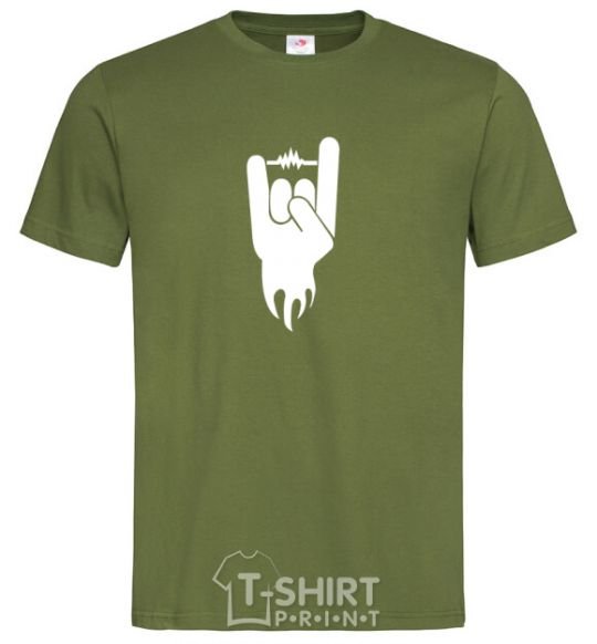 Men's T-Shirt Rock head millennial-khaki фото