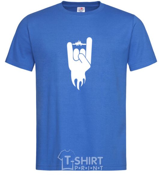 Men's T-Shirt Rock head royal-blue фото