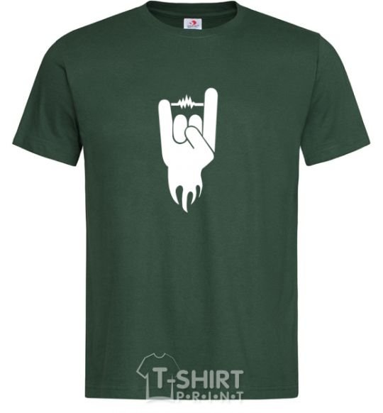 Men's T-Shirt Rock head bottle-green фото