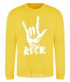 Sweatshirt ROCK знак yellow фото