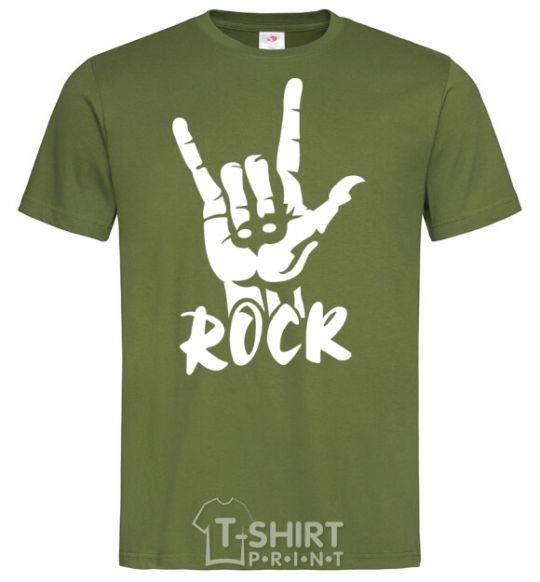 Men's T-Shirt ROCK знак millennial-khaki фото