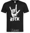 Men's T-Shirt ROCK знак black фото