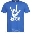 Men's T-Shirt ROCK знак royal-blue фото