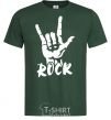 Men's T-Shirt ROCK знак bottle-green фото