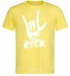 Мужская футболка ROCK знак Лимонный фото